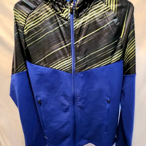 NWT Men Jacket Athletic Nike Running 451544 Hooded Blue M L XL Discount Shipping - Picture 5 of 5